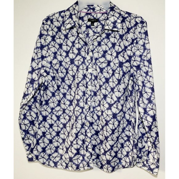 Talbots Women's Shirt Button-Up Hawaiian Style Top - Picture 1 of 9